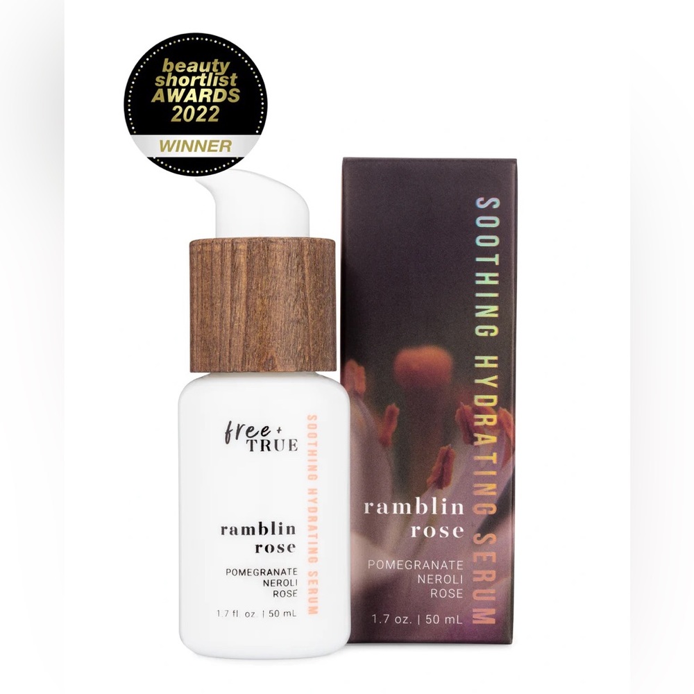 Free + True Hyaluronic Organic Rose Serum All Natural